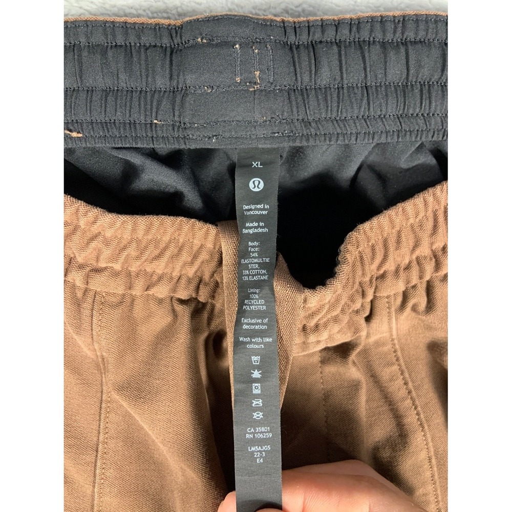 Lululemon Pants Mens XL Brown Chino Straight Leg Body: Face: Elastic Waist - Picture 4 of 11